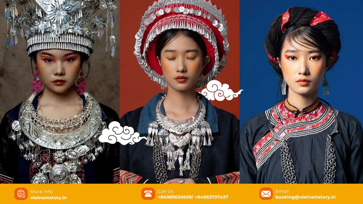 Learning about the diverse traditional dresses of Vietnam's ethnic groups reveals incredible artistry and cultural depth. Group of Vietnamese ethnic minority women showcasing their diverse and colorful traditional costumes