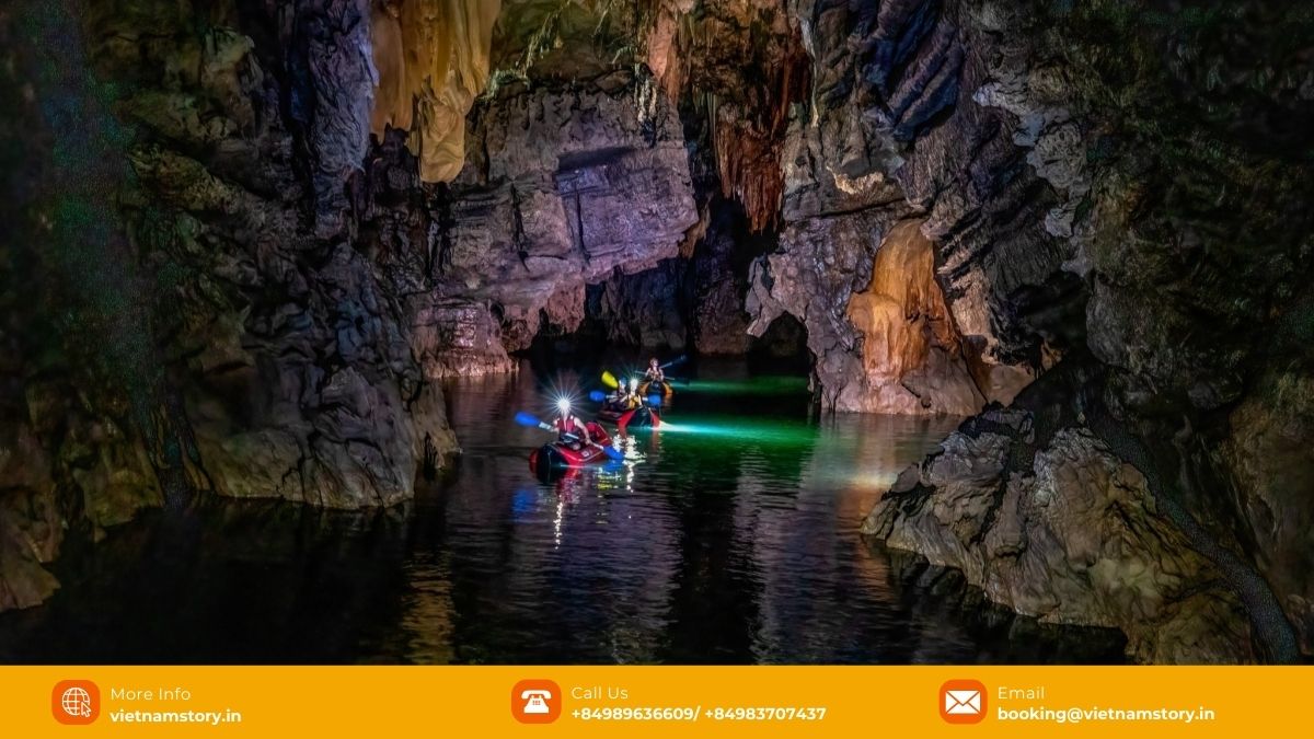 Your Ultimate Guide to 8 Amazing UNESCO World Heritage Sites in Vietnam 14 Impressive stalactites and stalagmites inside Phong Nha Cave, part of the Phong Nha-Ke Bang National Park UNESCO site.