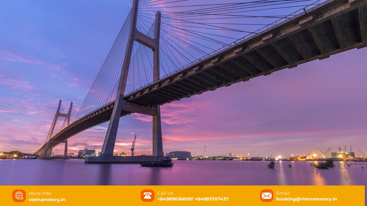 Top Vietnam Bridges: Must-Visit Architectural Marvels for Your Tour 11 Phu My Bridge Ho Chi Minh City Vietnam cable-stayed Saigon River