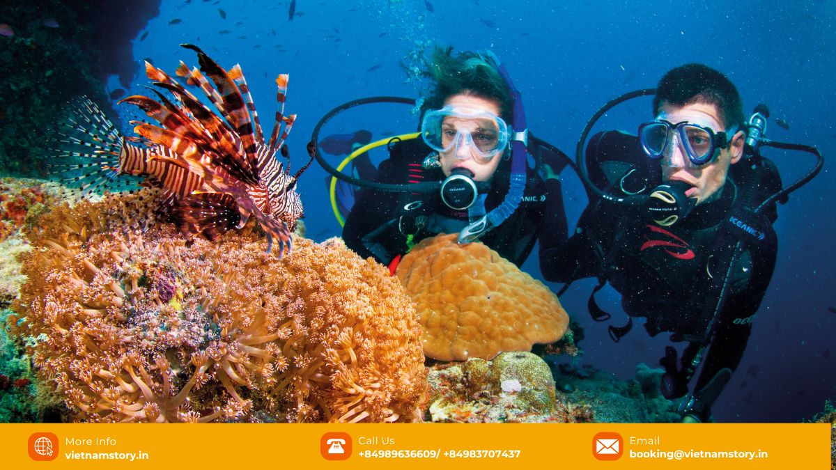 Scuba Diving in Vietnam: Unveiling an Underwater Paradise 9 Boat preparing for scuba diving at Hon Mun Island, Nha Trang