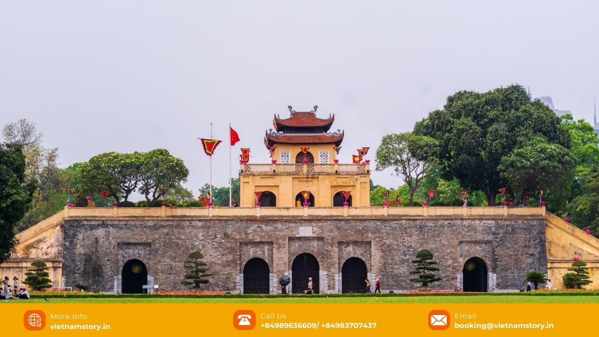 Your Ultimate Guide to 8 Amazing UNESCO World Heritage Sites in Vietnam 12 Ancient stone gateway at the Thang Long Imperial Citadel, a UNESCO World Heritage site in Hanoi.
