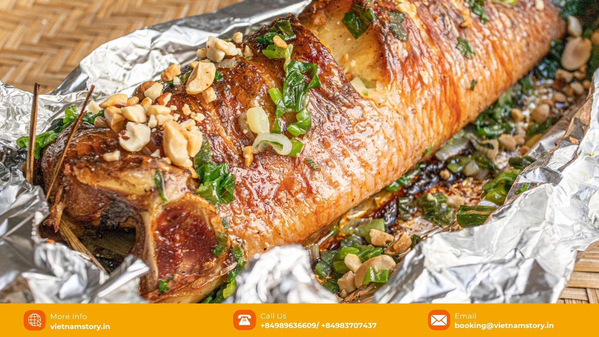 Van Long Nature Reserve: Ninh Binh's Tranquil Gem for Your Vietnam Trip 6 Van Long Wetland Nature Reserve’s specialty is grilled snakehead fish