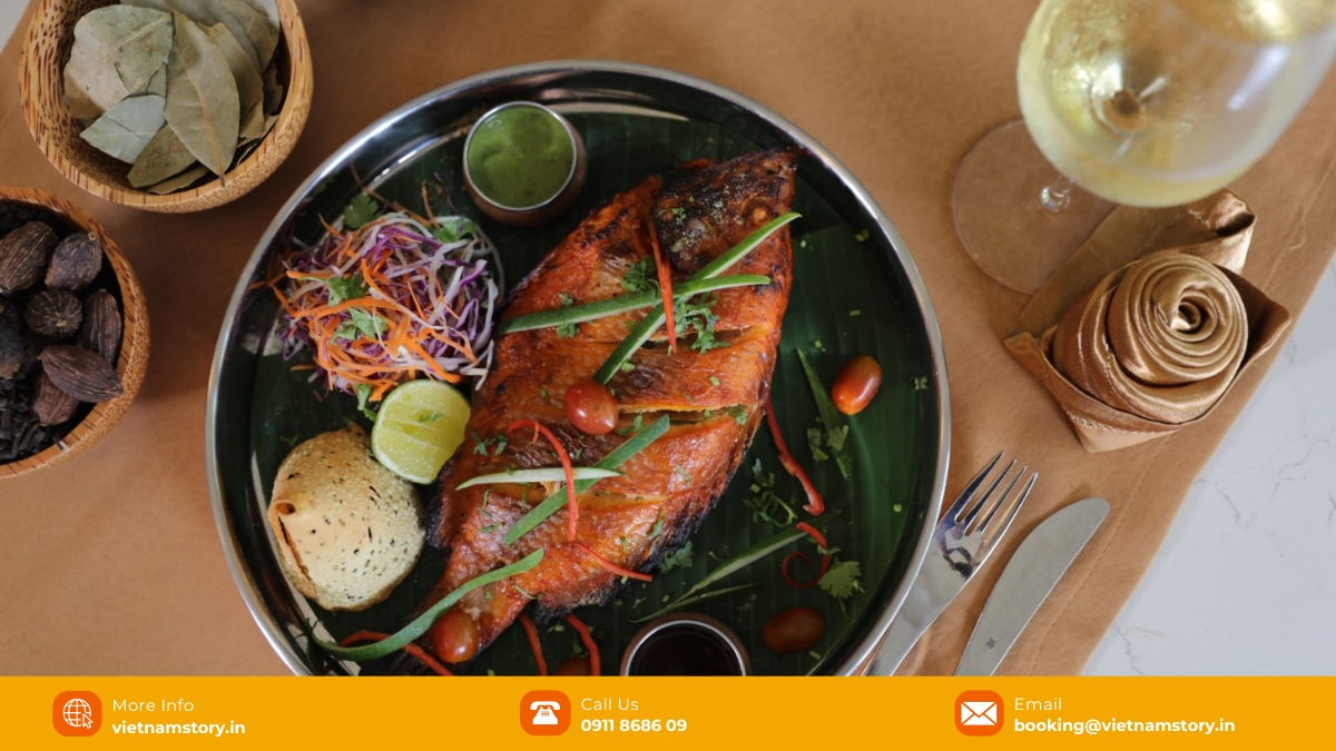 Garlic fish curry, a signature dish at Pakka Indian Restaurant Phu Quoc Garlic fish curry, a signature dish at Pakka Indian Restaurant Phu Quoc