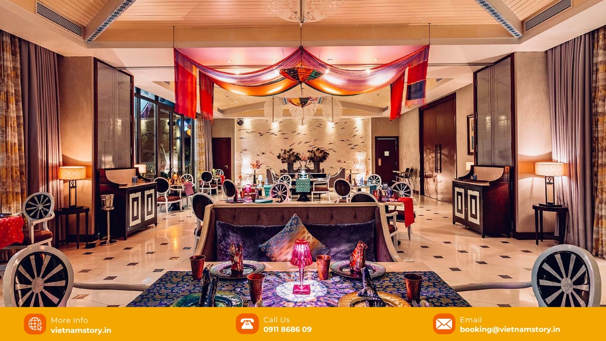 An elegant dining setup at Pakka, an ideal Indian restaurant in Phu Quoc Vietnam An elegant dining setup at Pakka, an ideal Indian restaurant in Phu Quoc Vietnam