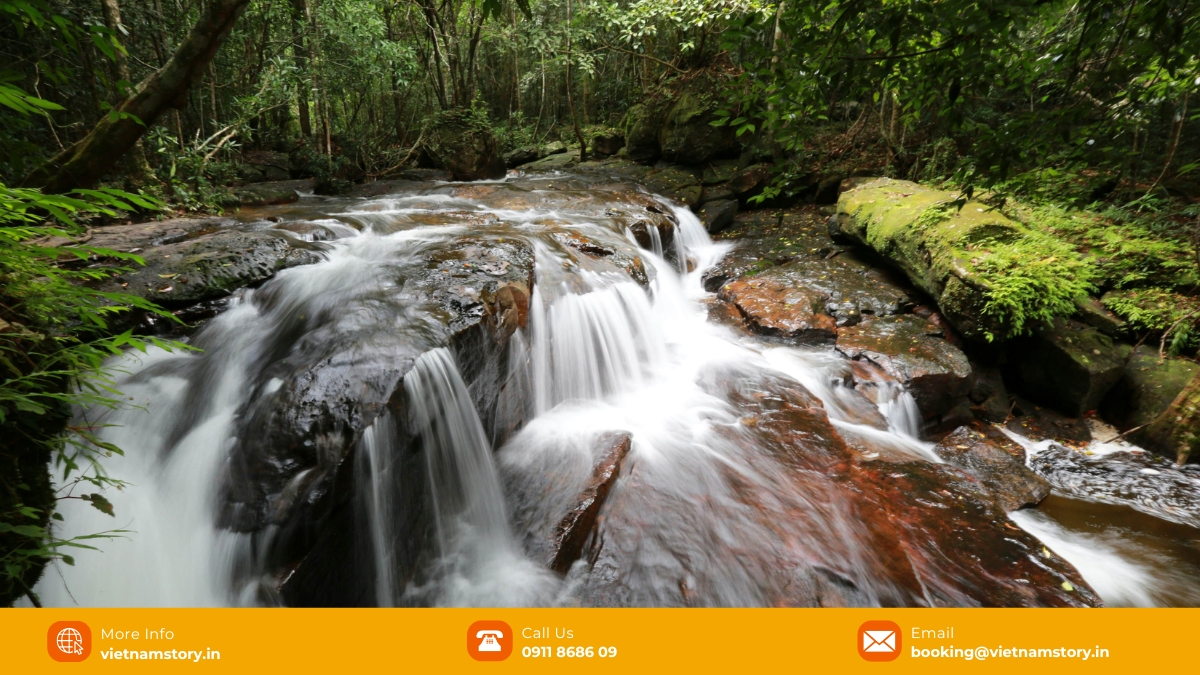 Chasing waterfalls in paradise - A guide to the best Phu Quoc Waterfall 4 Visitors can enjoy the poetic natural scenery and fresh air at Da Ban Waterfall