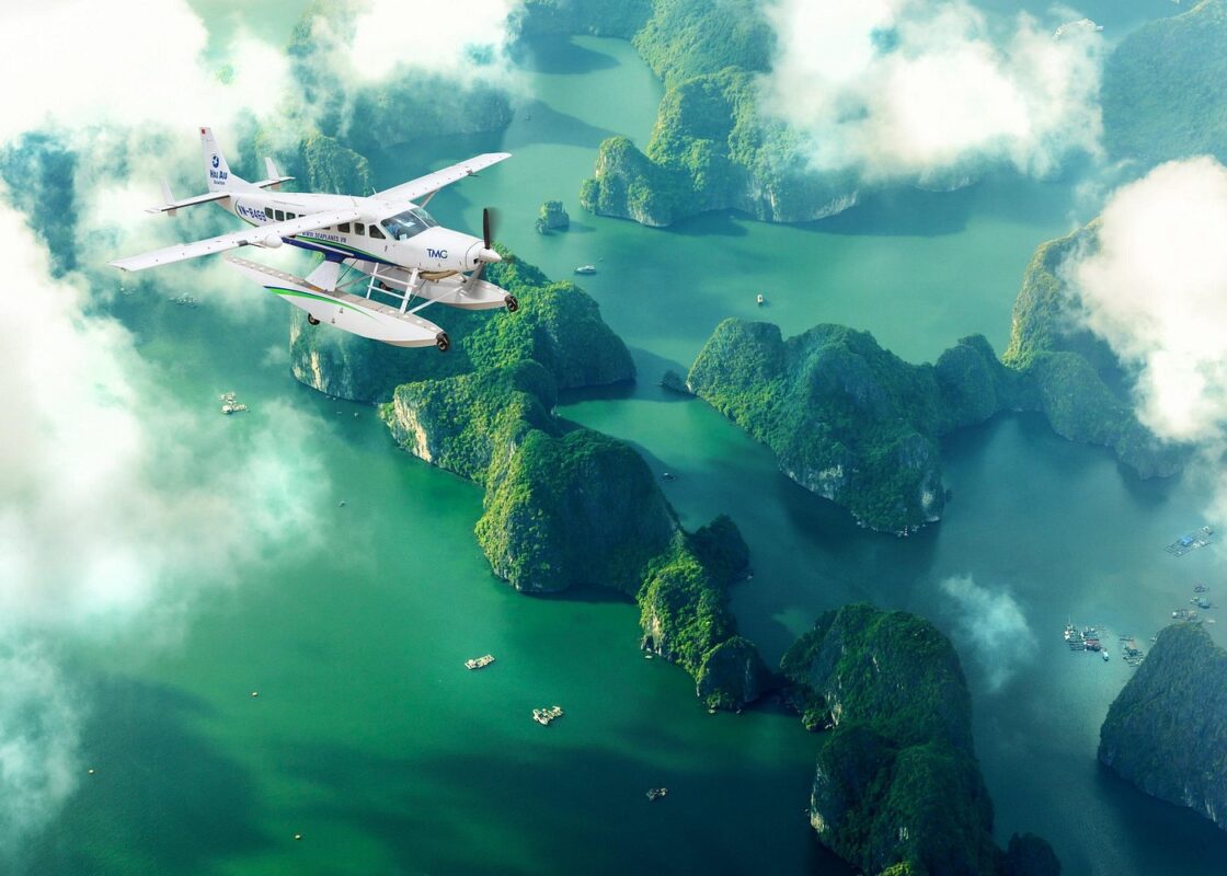 Halong Weather February: A Guide To The Ethereal Winter Mist 6 Halong Bay seaplane