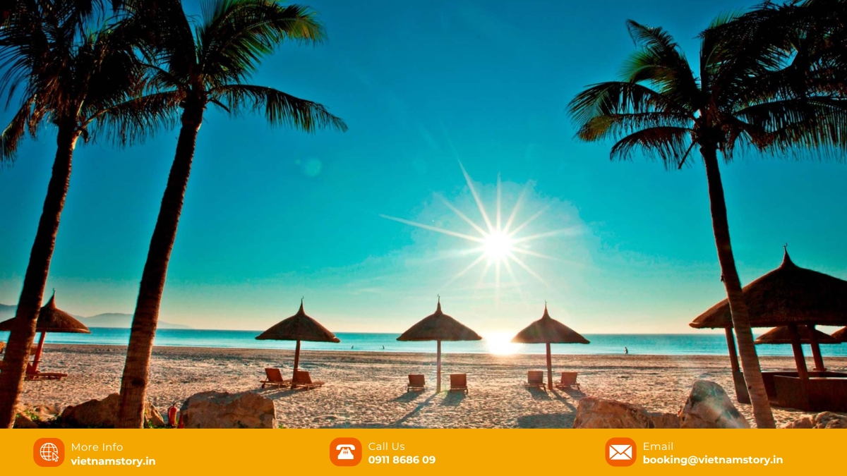 Tourists can visit the beach throughout the year