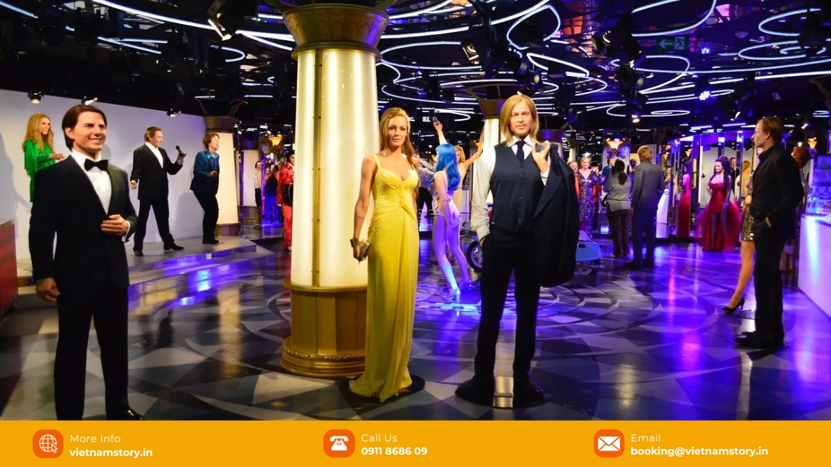 A Guide to the Underground Fantasy Park Vietnam in Ba Na Hills for Indian Tourists: Tickets, Thrill Rides, Halal Food & Travel Tips 4 Don't forget to visit the wax museum to check-in with famous superstars.