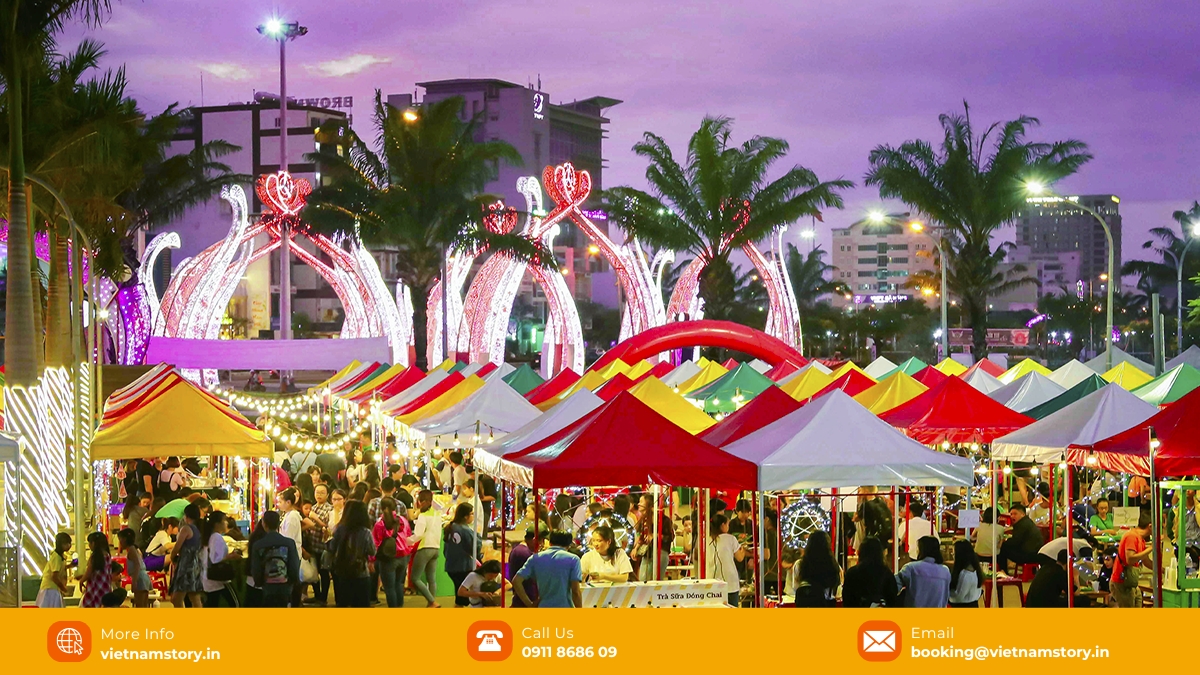 Helio Night Market: Da Nang’s ultimate food & entertainment hub 6 The market is very close to the center, convenient for traveling