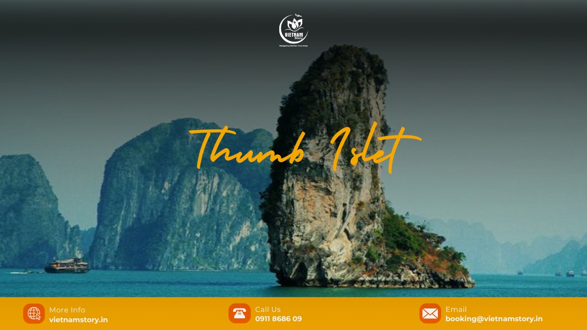 Thumb Islet (Hon Ngon Cai): Nature’s "Thumbs-Up" to Travelers 2 Thumb Islet Halong is one of the most renowned one among nearly two thousand islets in Halong Bay.