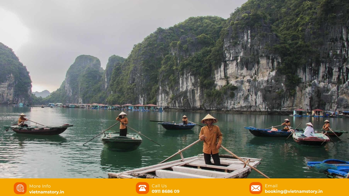 The Halong Loop: Immersive Guide For Indian Travelers 4 Vung Vieng fishing village offers a unique glimpse into Vietnamese coastal life