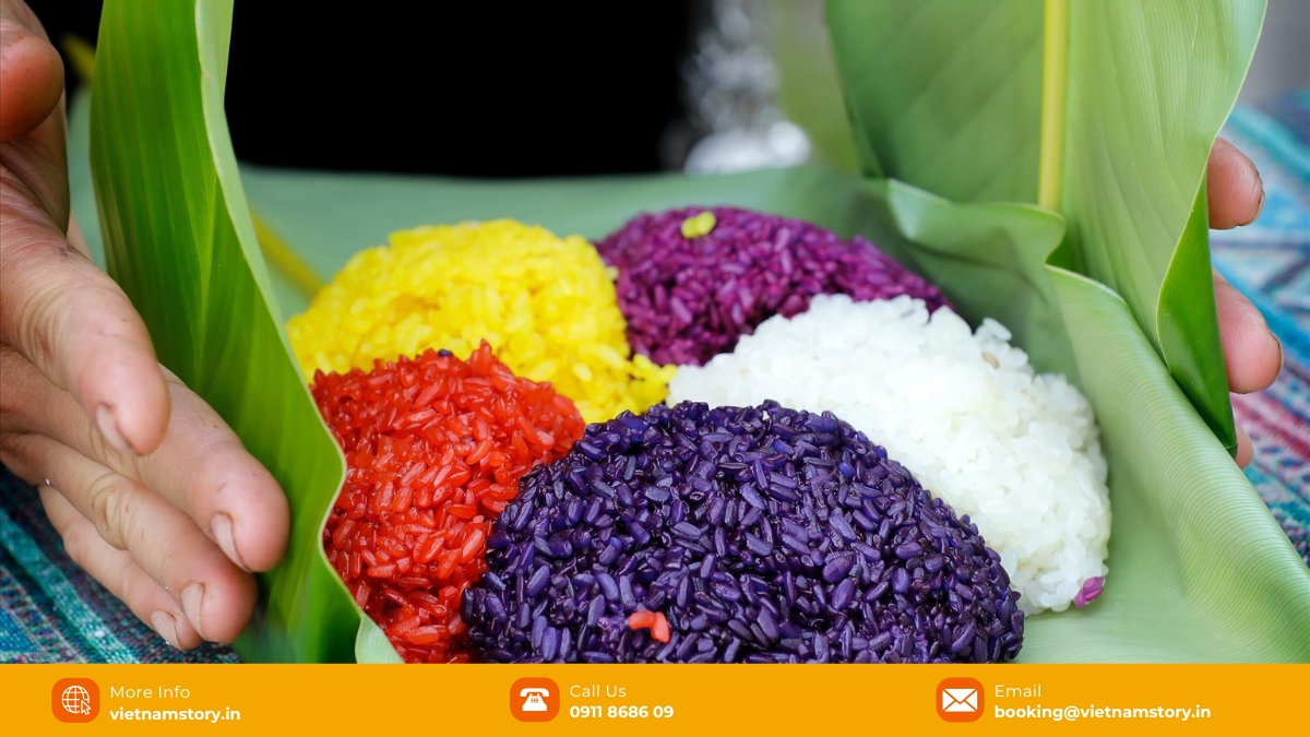 The Ultimate Guide to Local Food in Sapa: What You Must Try in 2026 8 Five-color sticky rice