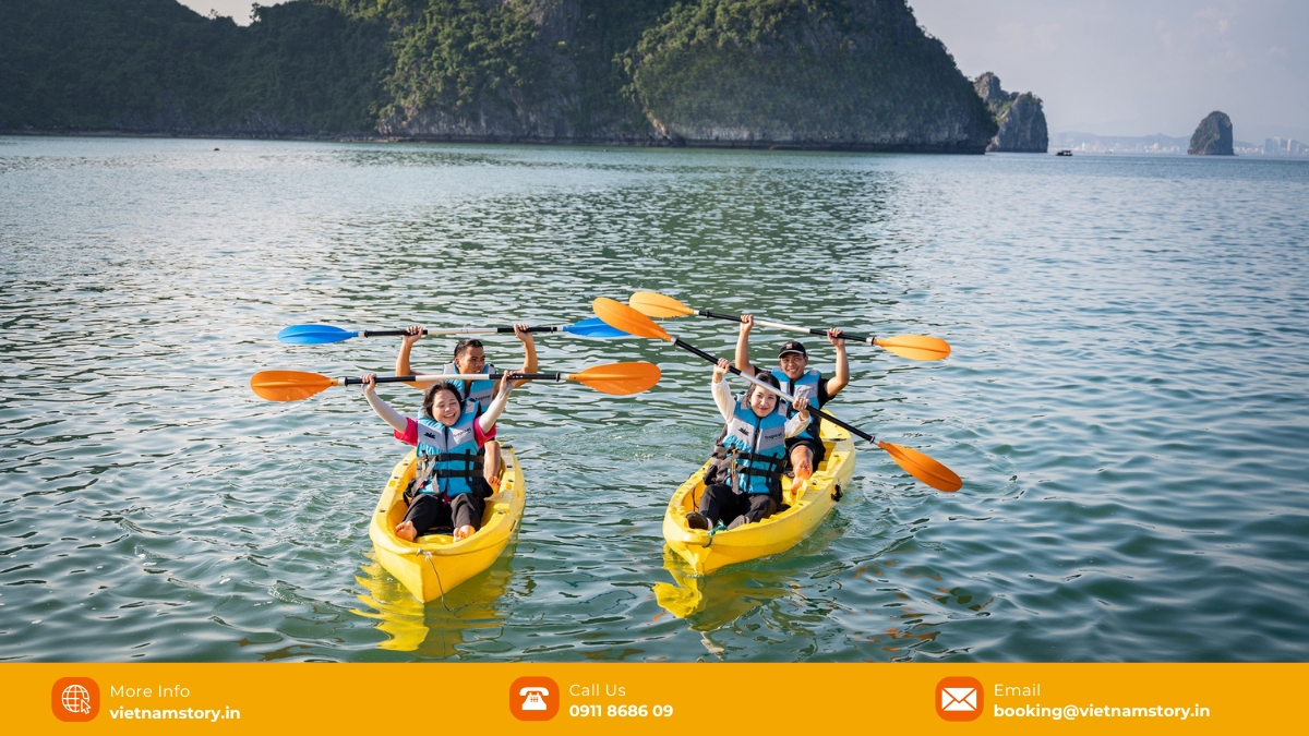 The Emerald Secret: An Expert’s Guide To The Best Things To Do In Lan Ha Bay For Indian Travelers 7 Explore the landscapes of Lan Ha Bay, weaving through small rocky islands and caves.