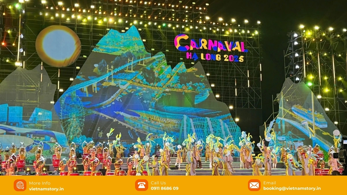 Halong Weather April: The "Crystal Spring" Guide For Your Dream Voyage 4 Immerse yourself in the festive atmosphere of Carnaval Ha Long