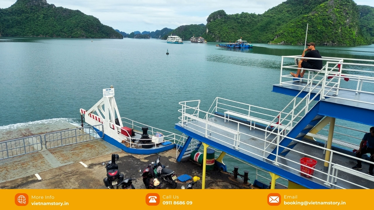 Ha Long Bay Ferry And Day Cruise Guide: The Indian Traveler's Edition 3 The ferry carries both passengers and vehicles, offering a convenient and scenic route across Lan Ha Bay.