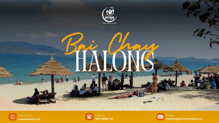 Bai Chay Beach in Quang Ninh is breathtakingly beautiful