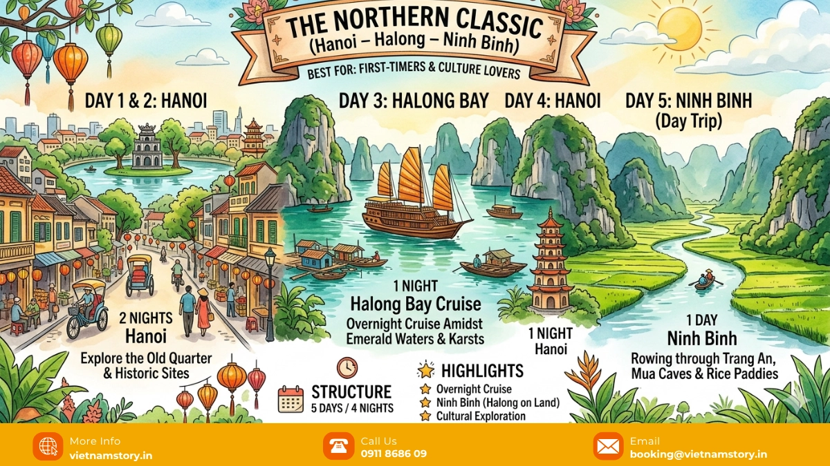 Best Vietnam Itineraries From Hyderabad (5–10 Days): The Local Expert Guide 3 the northern classic tour from hyderabad