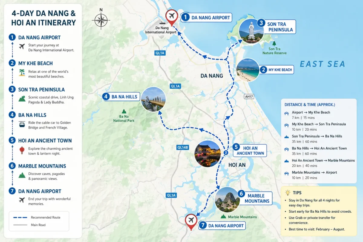 The Ultimate 4 Day Da Nang Hoi An vietmapper com